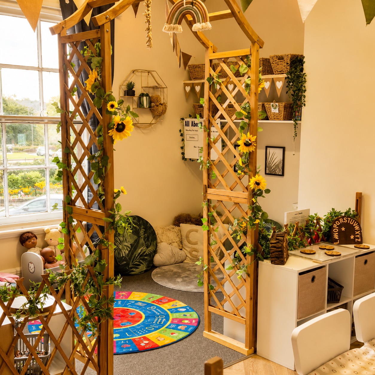 A welcoming play and learning space inside Care by Claire